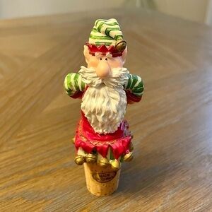 New in Box Christmas Elf Bottle Stopper